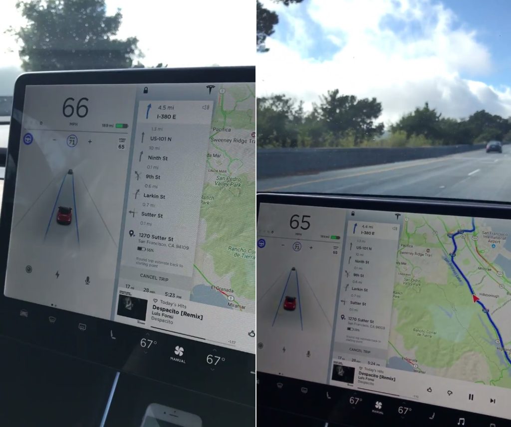 Tesla Model 3, premier aperçu de l’autopilote