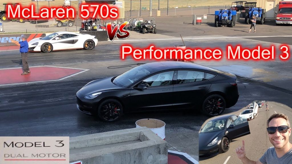 Duel Tesla Model 3 Performance - McLaren 570S