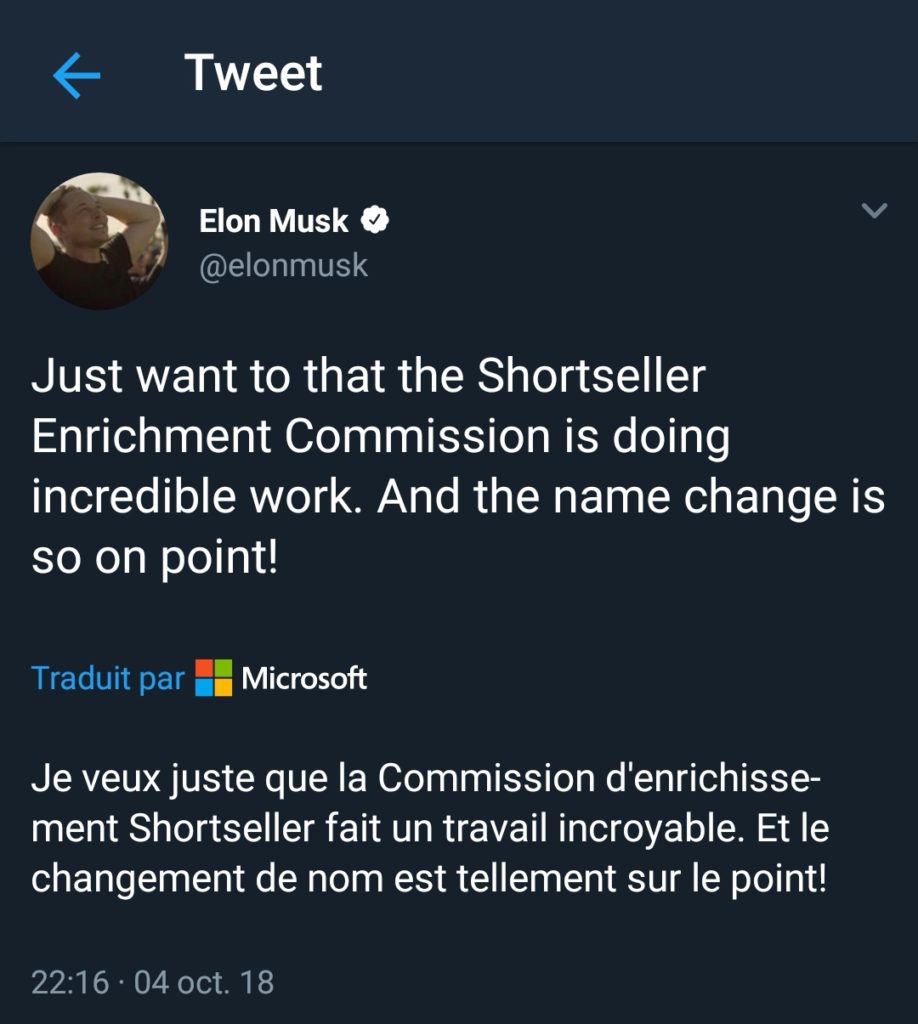Elon Musk se paye la SEC dans un nouveau tweet