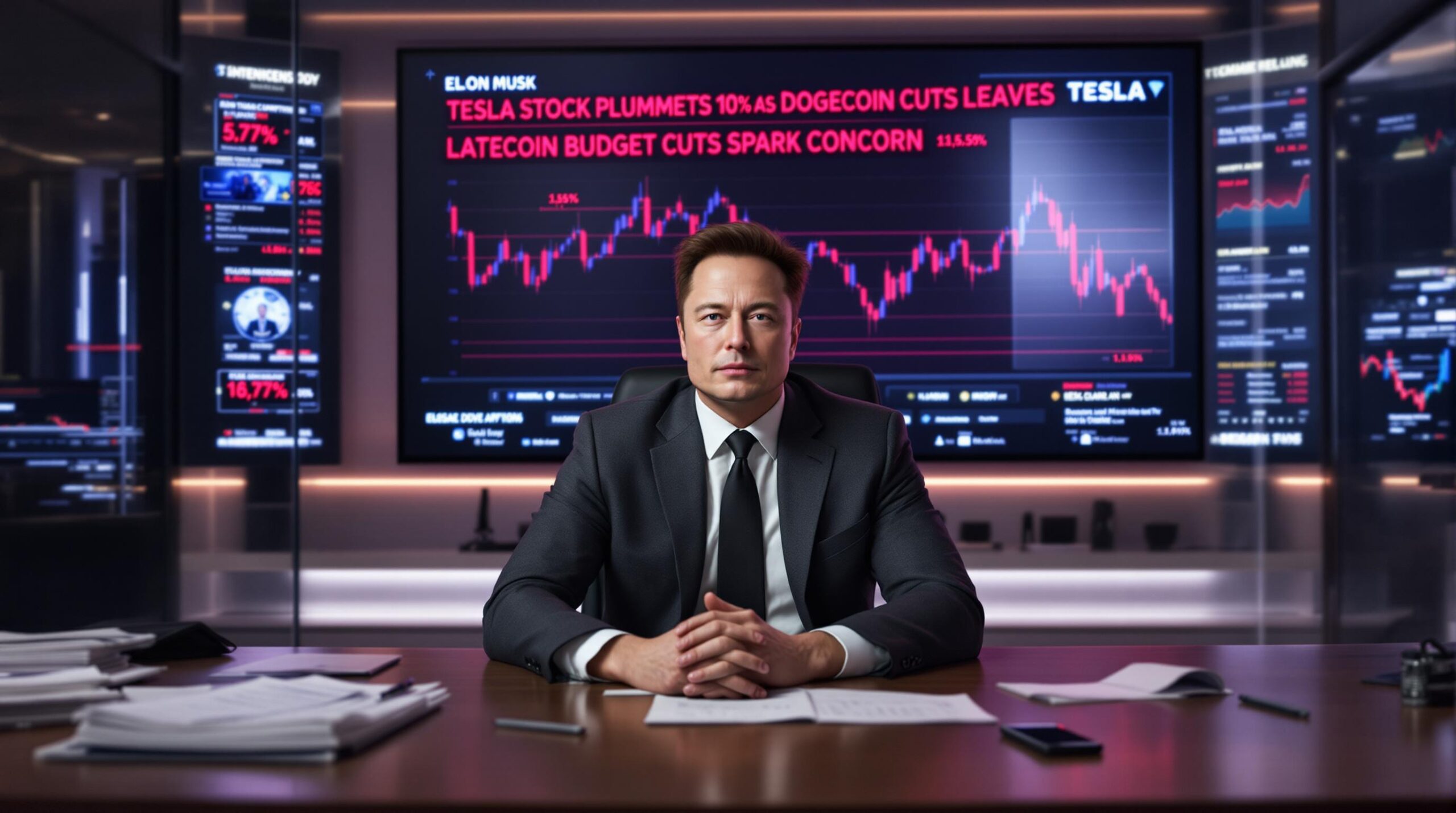 découvrez comment les récentes réductions budgétaires d'elon musk liées à la cryptomonnaie doge impactent négativement les actions de tesla, selon ses propres déclarations. analyse des conséquences sur le marché et les opinions des investisseurs.