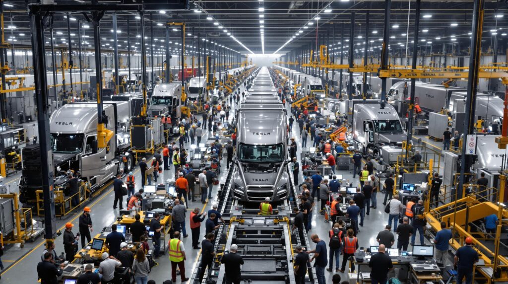 tesla annonce le recrutement de plus de 1 000 nouveaux employés pour accroître la production de ses camions semi, selon un rapport de business insider. découvrez comment cette initiative vise à répondre à la demande croissante et à révolutionner l'industrie des transports.