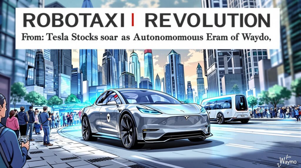 découvrez comment la montée des actions de tesla est propulsée par l'arrivée imminente des robotaxis et l'impact positif de la concurrence avec waymo. analyse des enjeux et des perspectives du secteur automobile autonome.