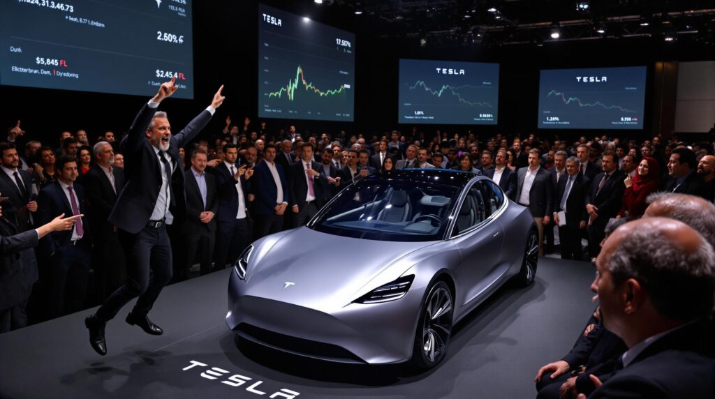 découvrez comment les actionnaires de tesla ont réagi avec enthousiasme face à un 'prototype tesla', qui s'avère finalement être celui d'un concurrent. une plongée dans l'actualité du secteur automobile et les enjeux de l'innovation.