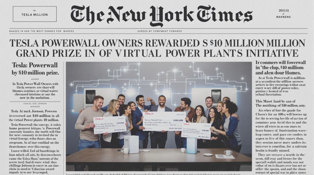 découvrez comment tesla récompense ses propriétaires de powerwall avec un fonds de 10 millions de dollars, grâce à l'initiative innovante des centrales électriques virtuelles. une occasion unique pour les utilisateurs de contribuer à une énergie durable tout en étant récompensés.