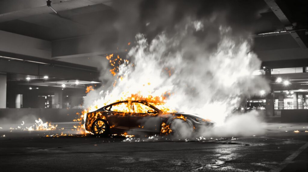 un incendie spectaculaire a frappé le garage de stationnement du rockville town center, provoquant des dégâts importants et suscitant l'inquiétude des passants. découvrez les détails de cet incident impliquant une tesla en flammes et les mesures prises par les pompiers pour maîtriser la situation.