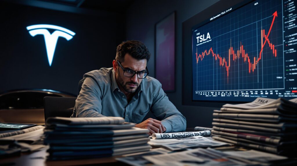 découvrez pourquoi ubs attribue une note de vente à tesla (tsla), en explorant les raisons derrière cette prudence. analyse des facteurs économiques et du marché qui influencent cette décision importante.