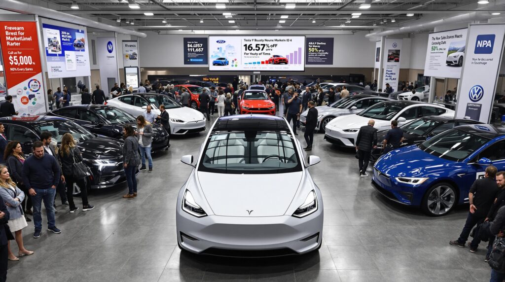 découvrez comment la concurrence dans le secteur des voitures électriques s'intensifie autour du modèle y de tesla, alors que les ventes du géant californien commencent à montrer des signes de ralentissement. analyse des tendances du marché et des défis à relever pour tesla face à un paysage automobile en évolution.