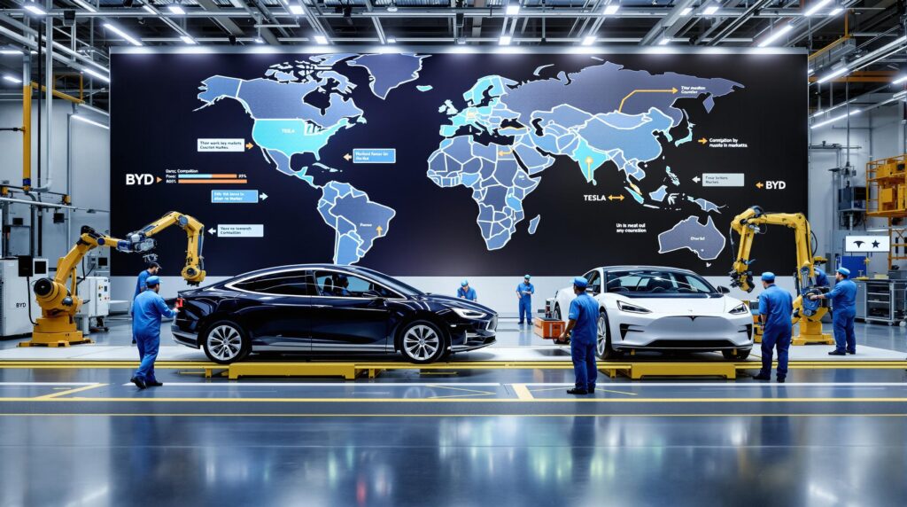 découvrez comment byd a su rivaliser avec tesla sur le marché mondial des véhicules électriques. analyse des stratégies innovantes, des technologies de pointe et des partenariats qui ont permis à cette entreprise chinoise de se hisser au sommet de l'industrie automobile électrique.