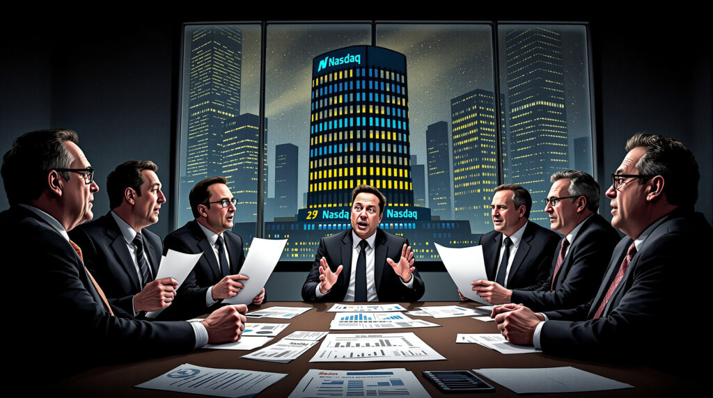 des actionnaires de tesla sollicitent une enquête et des actions correctives de la part du nasdaq au sujet du package de rémunération de 29 milliards de dollars accordé à elon musk, s'interrogeant sur sa conformité et sa transparence.