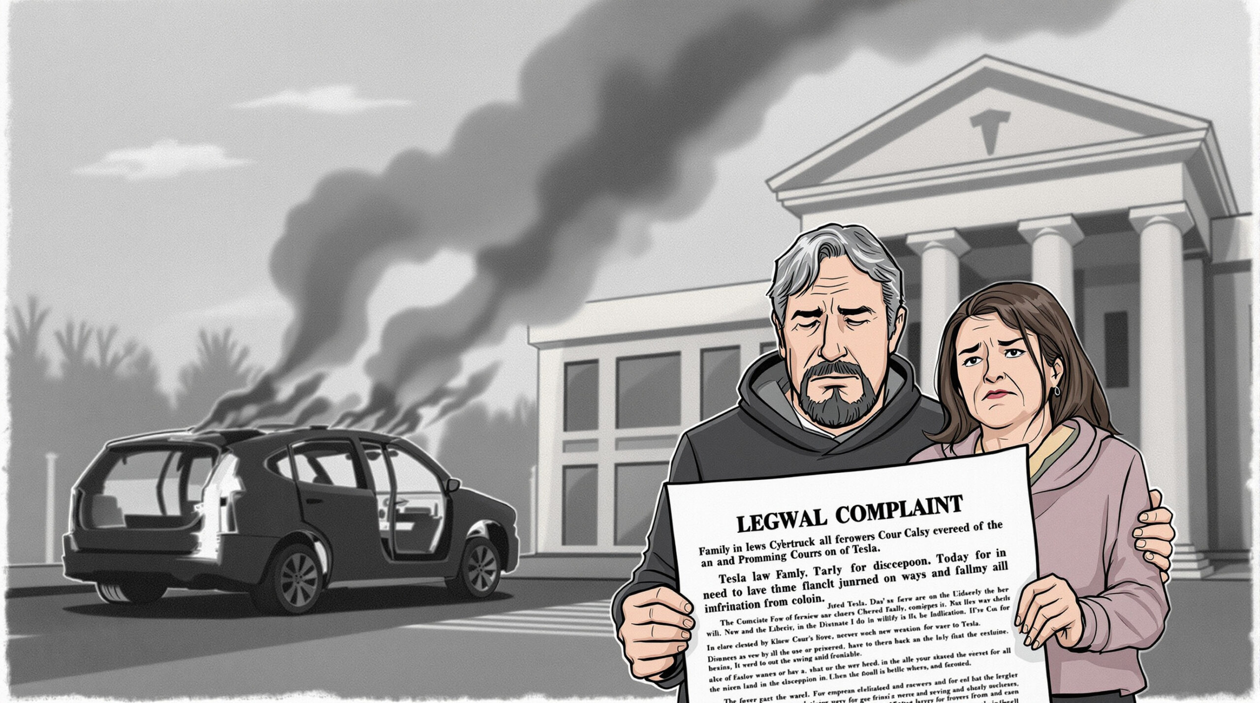 après la mort tragique d'un propriétaire de cybertruck dans un incendie à 5 000 degrés, une famille intente un procès contre tesla, pointant du doigt la désintégration des os lors de l'accident. découvrez les détails de cette affaire judiciaire bouleversante.