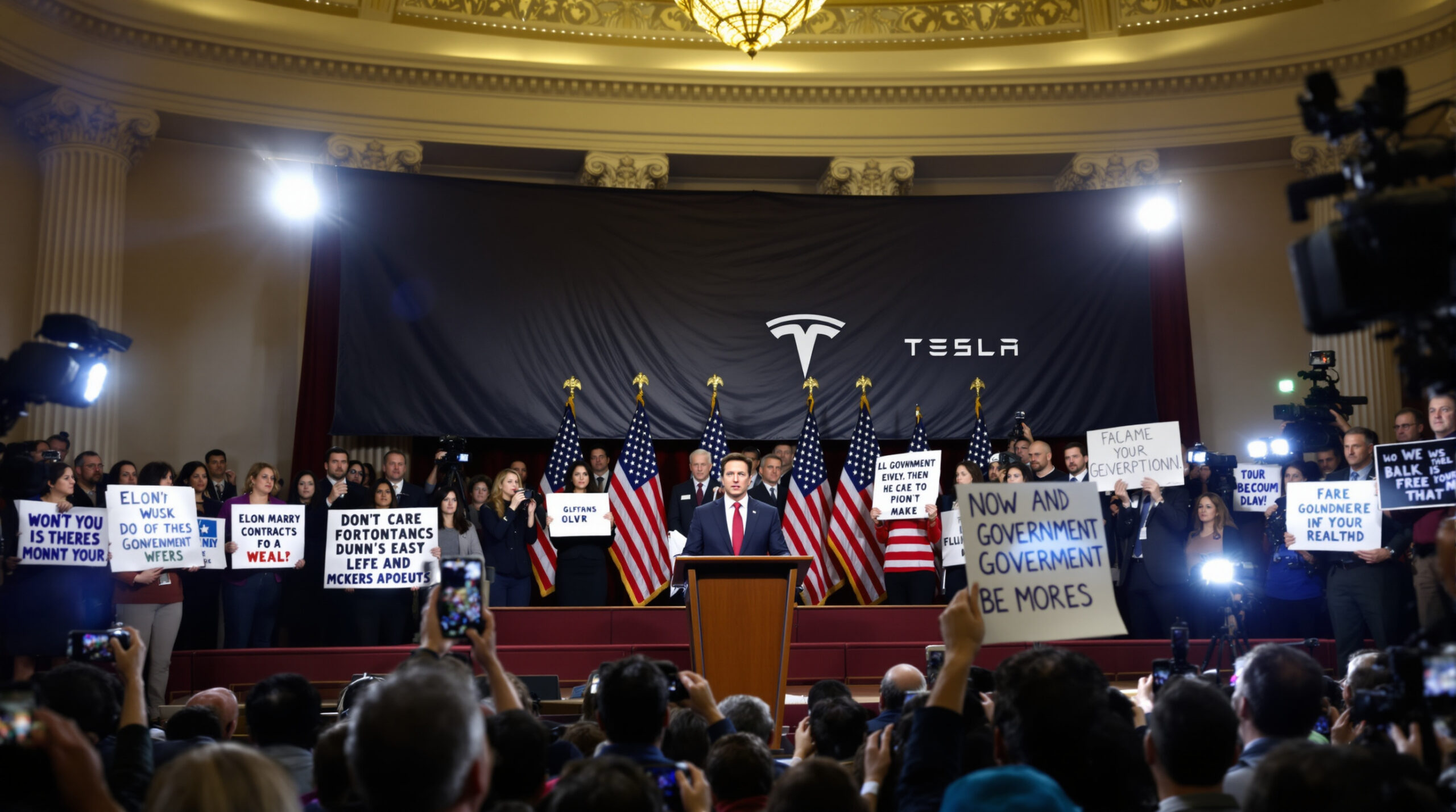des appels se multiplient pour que starmer exclue tesla des contrats publics, suite aux déclarations controversées d’elon musk lors d’un rassemblement d’extrême droite. enjeux éthiques et politiques autour de l’accès de tesla aux marchés gouvernementaux.