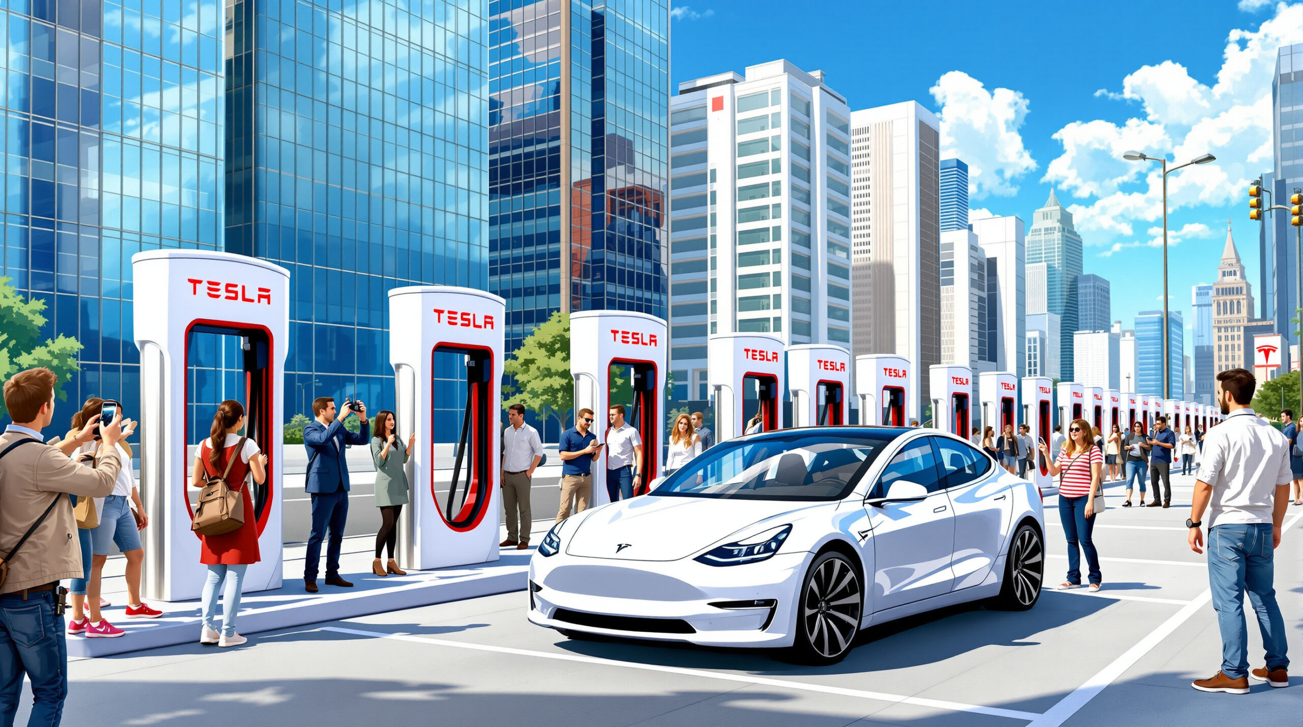 découvrez comment tesla innove en lançant une première mondiale avec son réseau de superchargeurs, révolutionnant la recharge des véhicules électriques et facilitant la mobilité durable.