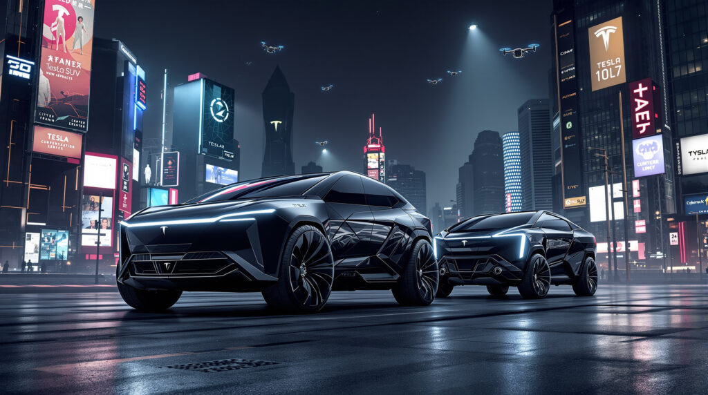 tesla dévoile ses projets pour un suv au design cyber et un cybertruck plus compact, promettant une nouvelle ère d'innovations électriques. découvrez les futurs modèles qui pourraient transformer la mobilité urbaine.