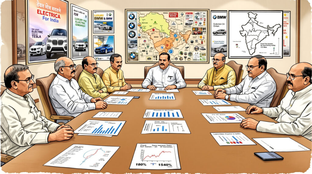 un comité fiscal indien recommande d'imposer de fortes taxes sur les véhicules électriques de luxe, impactant directement des constructeurs comme tesla et bmw, et compliquant leur implantation sur le marché indien.