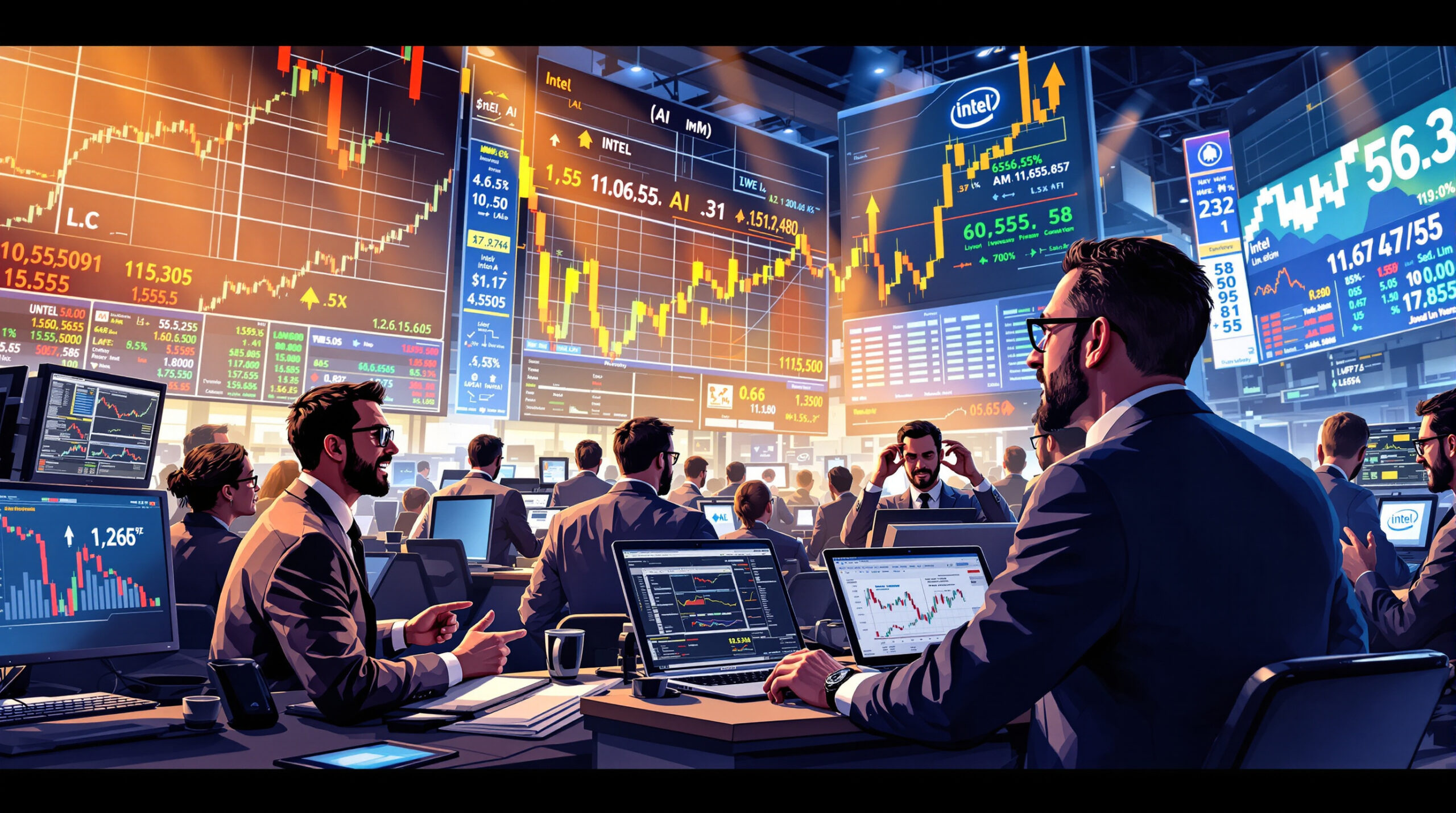 découvrez comment intel profite de la montée de l'ia après les résultats positifs de tesla. analyse des tendances du dow jones, focus sur les discussions commerciales et l'impact des derniers indices cpi sur les marchés financiers.