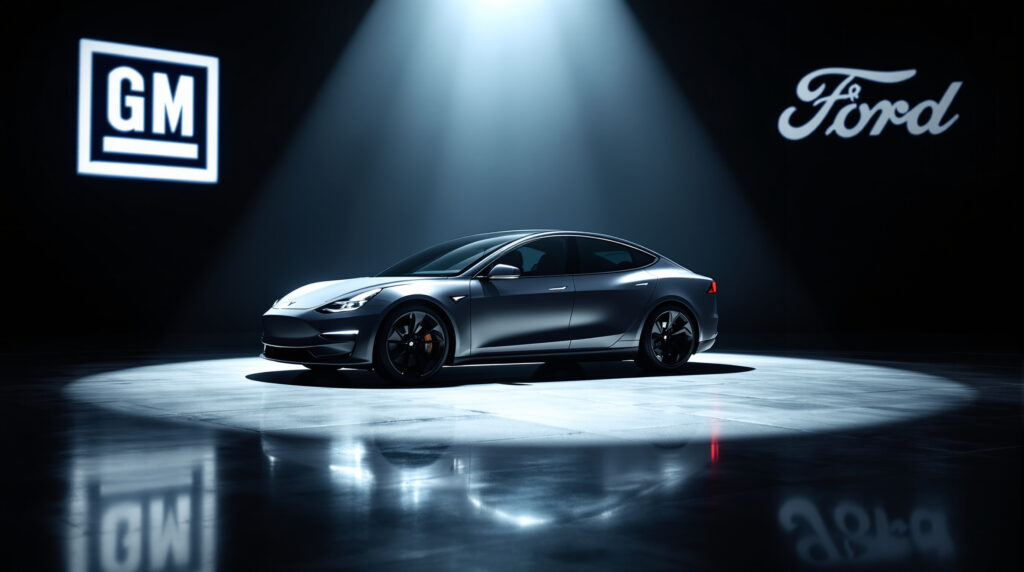découvrez comment la demande pour tesla attire l'attention alors que les politiques de trump incitent gm et ford à réévaluer leurs objectifs dans le secteur des véhicules électriques.