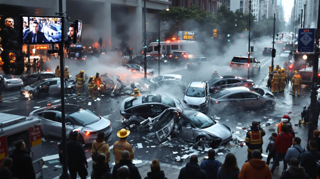 découvrez comment les robotaxis de tesla, censés révolutionner la mobilité, sont impliqués dans une série d'accidents, même sous la supervision de surveillants de sécurité. analyse des enjeux et des défis de cette technologie autonome.