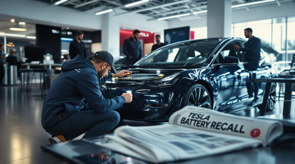 tesla rappelle près de 13 000 véhicules aux états-unis à cause d'un risque potentiel lié aux batteries, afin de garantir la sécurité des conducteurs et de prévenir tout incident majeur.