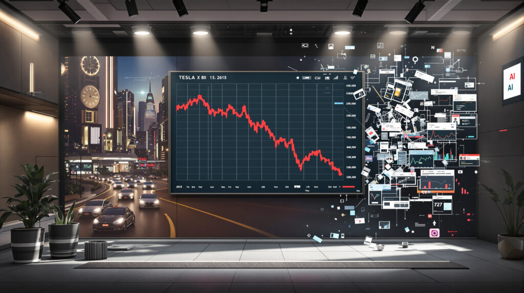 le cours de l'action tesla baisse en fin de semaine, reflétant un équilibre entre l'optimisme suscité par les robotaxis et les préoccupations croissantes autour de la bulle de l'intelligence artificielle.