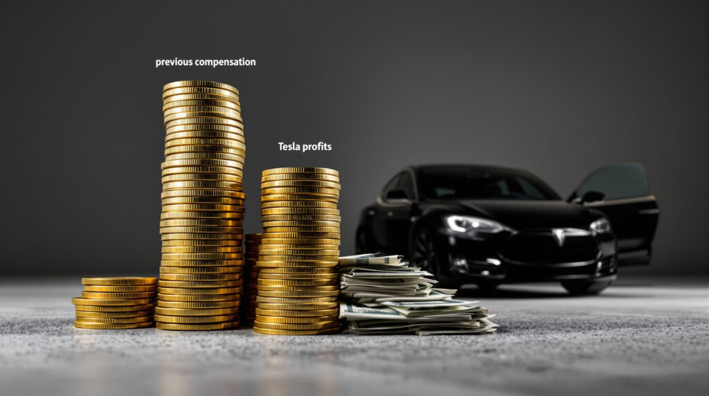 découvrez comment la rémunération précédente d'elon musk pourrait compenser des années de bénéfices de tesla, bien au-delà de sa dernière rémunération.