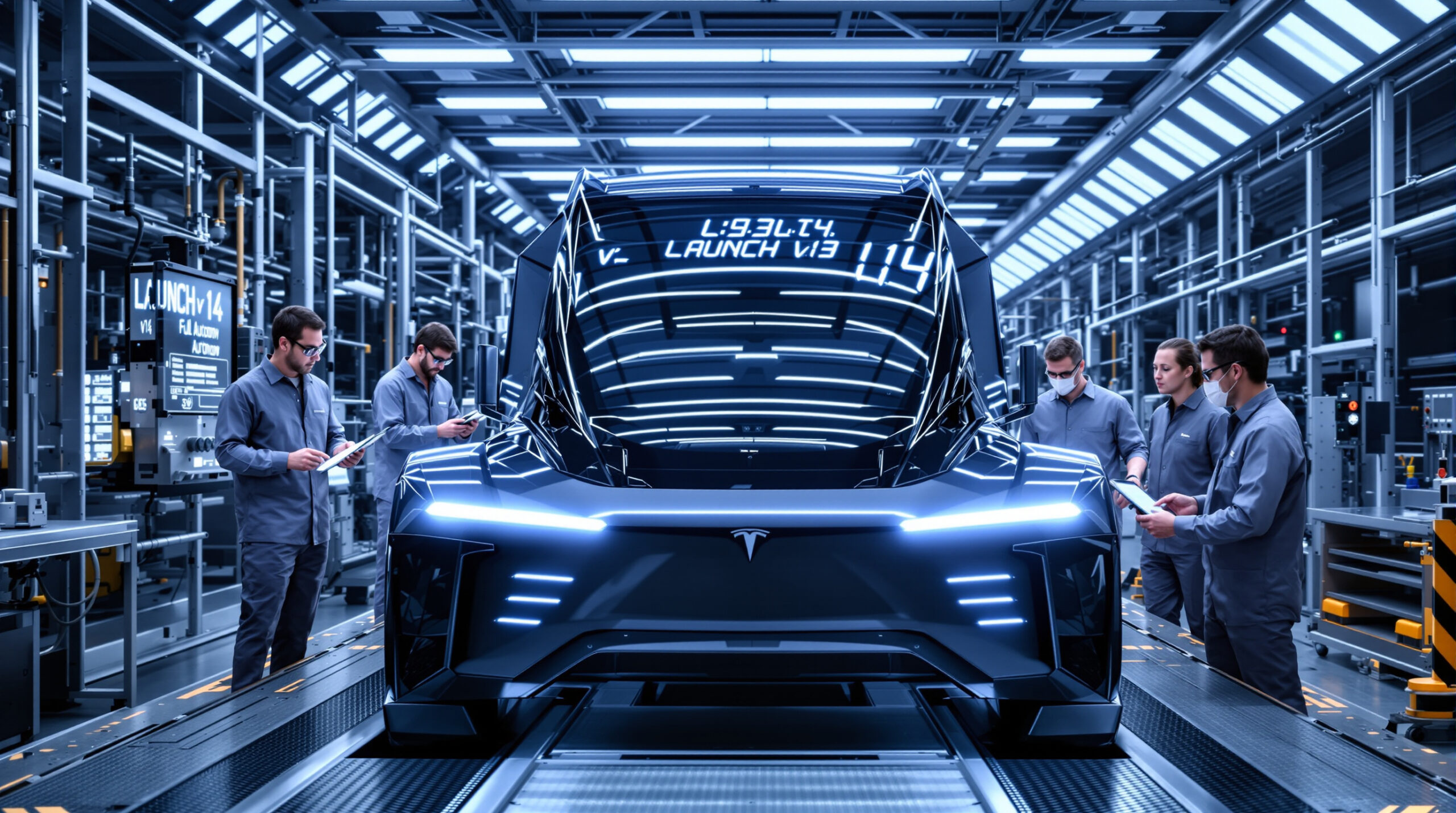 découvrez comment tesla modifie son calendrier pour le lancement de la version v14 de l'autonomie complète sur le cybertruck. restez informé des dernières actualités et innovations du constructeur automobile.