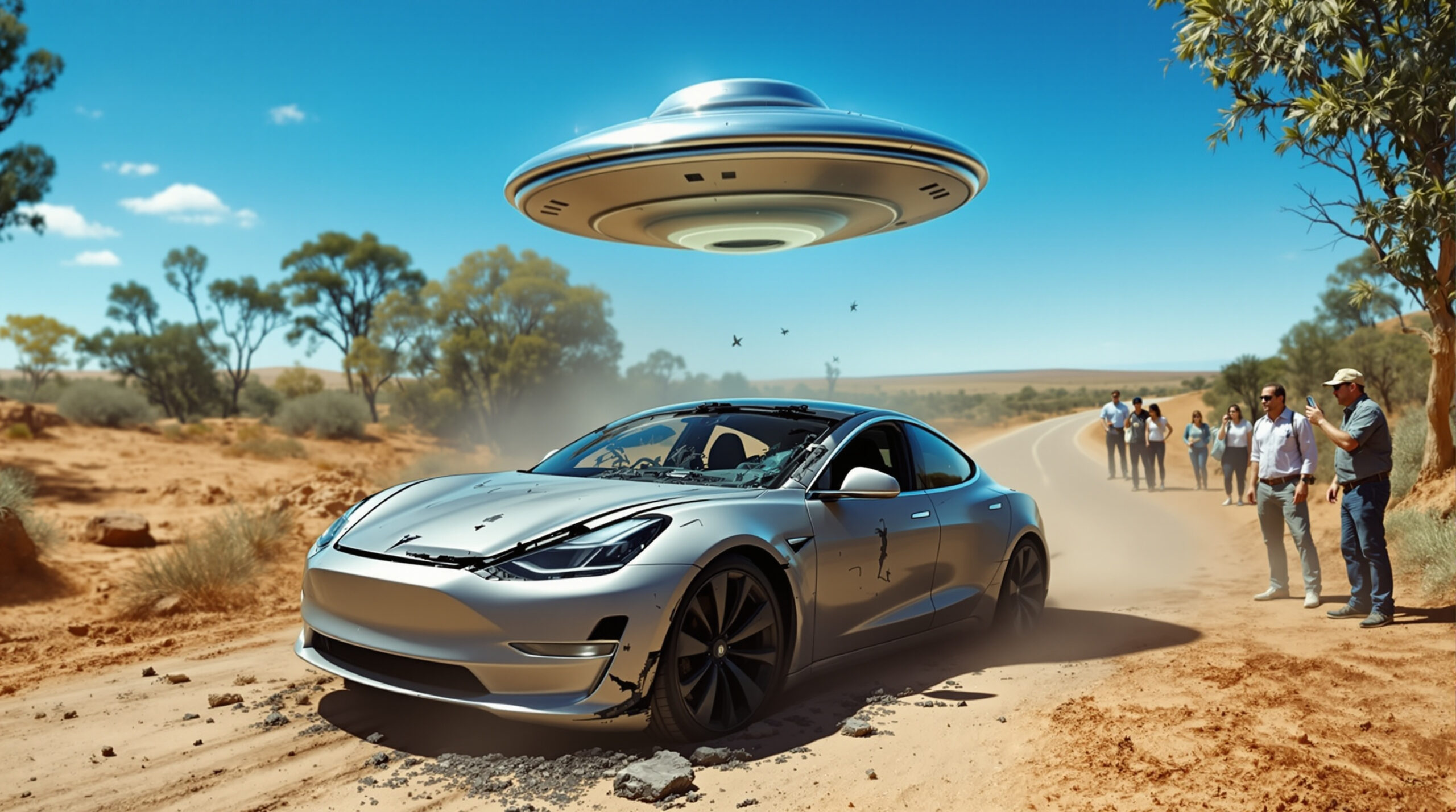découvrez comment un objet inconnu a percuté une tesla en australie, suscitant fascination et inquiétude. retour sur un incident énigmatique qui pourrait entrer dans l'histoire.