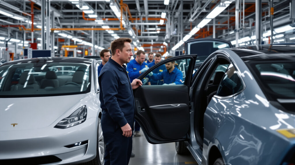découvrez comment elon musk a imposé l'installation des portes électriques chez tesla malgré les préoccupations concernant la sécurité, et les enjeux associés à cette décision.