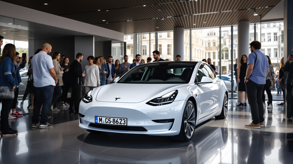 tesla lance une version abordable de la model 3 en europe, offrant une voiture électrique performante et accessible pour tous.