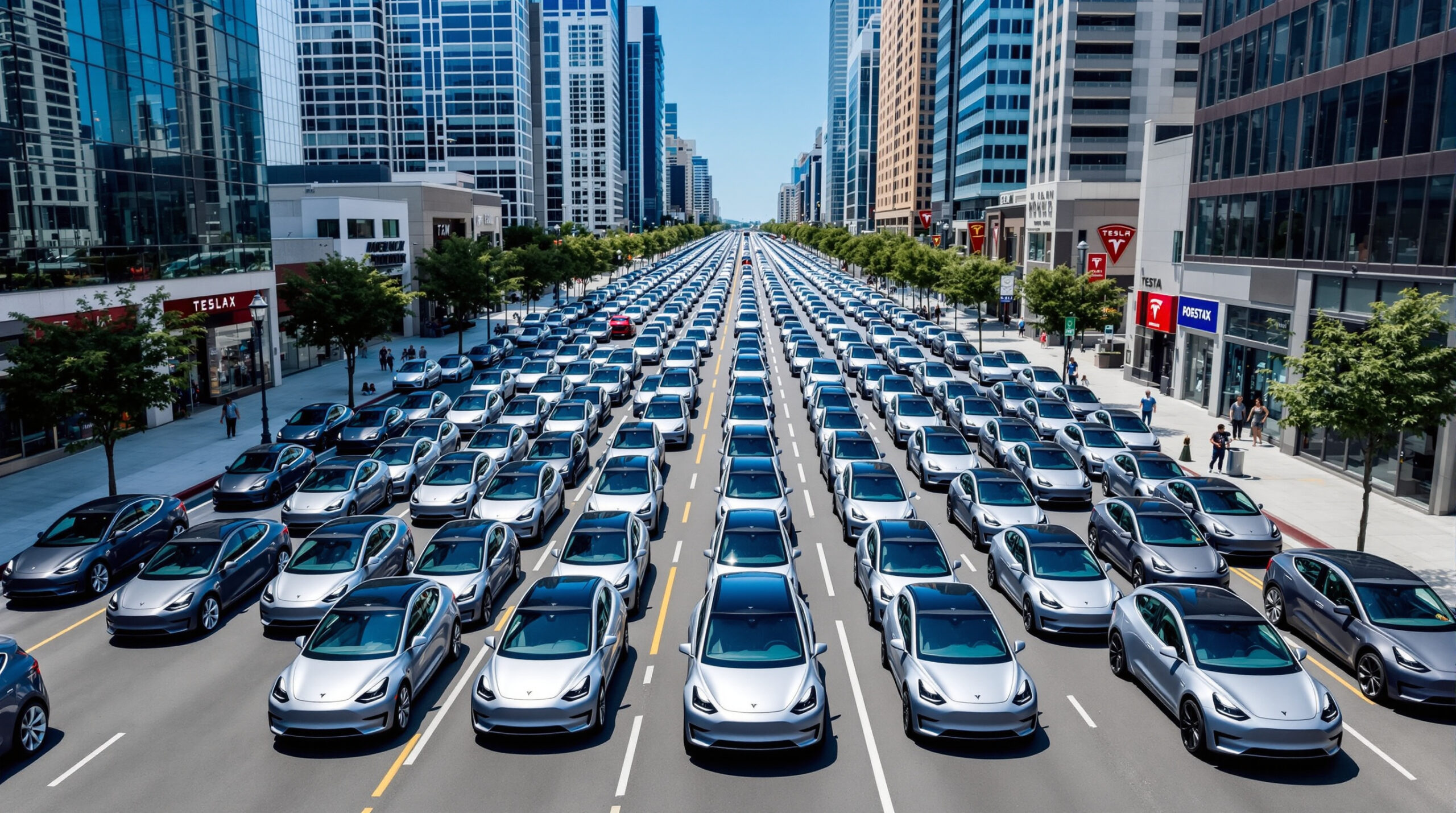 tesla ajoute rapidement plus de 1 000 véhicules à sa flotte de 'robotaxis' en californie, renforçant sa présence dans le secteur des taxis autonomes en quelques mois.