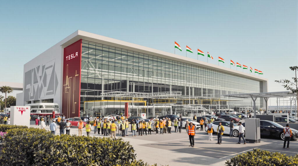 tesla inaugure sa première usine intégrée en inde, marquant une avancée majeure pour l'industrie automobile locale et stimulant l'innovation et l'emploi dans la région.