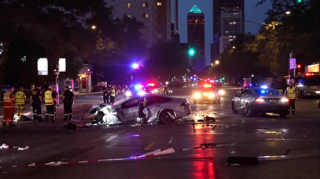 un conducteur de tesla en excès de vitesse a causé un accident mortel à uptown dallas, selon un rapport récent détaillant les circonstances tragiques de l'incident.