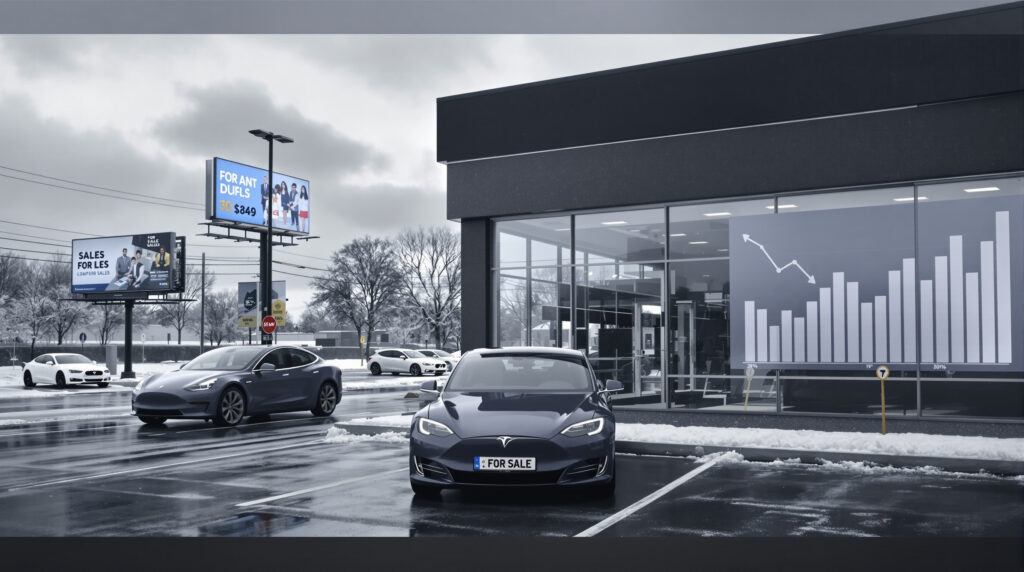 en janvier, les ventes de tesla aux états-unis ont connu une baisse pour le quatrième mois consécutif, marquant une tendance préoccupante pour le constructeur automobile.