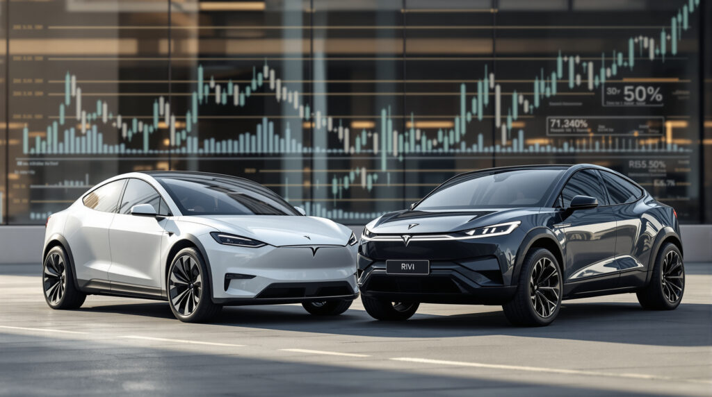 découvrez une analyse comparative entre tesla et rivian pour déterminer quel constructeur de véhicules électriques présente la meilleure opportunité d'investissement en 2024.