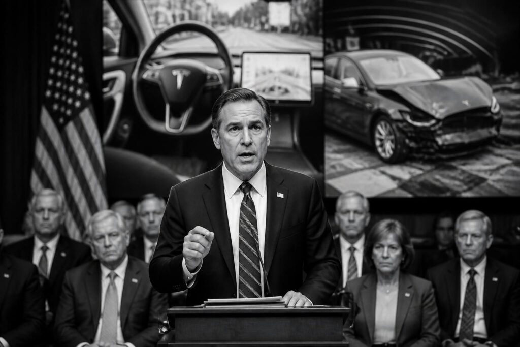 le sénateur blumenthal demande que tesla soit tenu responsable suite à un accident présumé impliquant la conduite autonome, soulevant des questions sur la sécurité des véhicules autonomes.