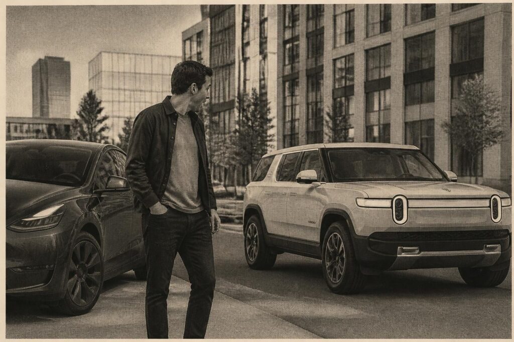 découvrez pourquoi le rivian r2 a surpassé toutes mes attentes en tant que propriétaire d'une tesla model y, une expérience électrique inattendue et impressionnante.