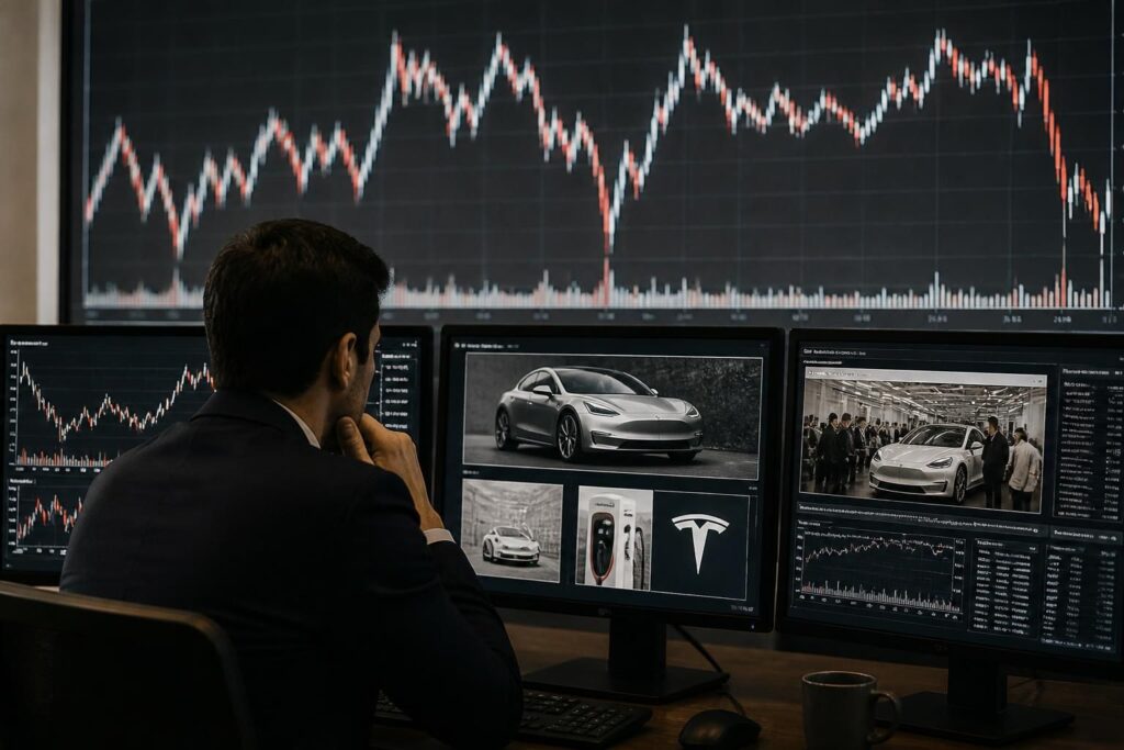 découvrez les principales raisons derrière la forte volatilité de l'action tesla cette semaine, avec une analyse des facteurs influençant ses fluctuations sur le marché.