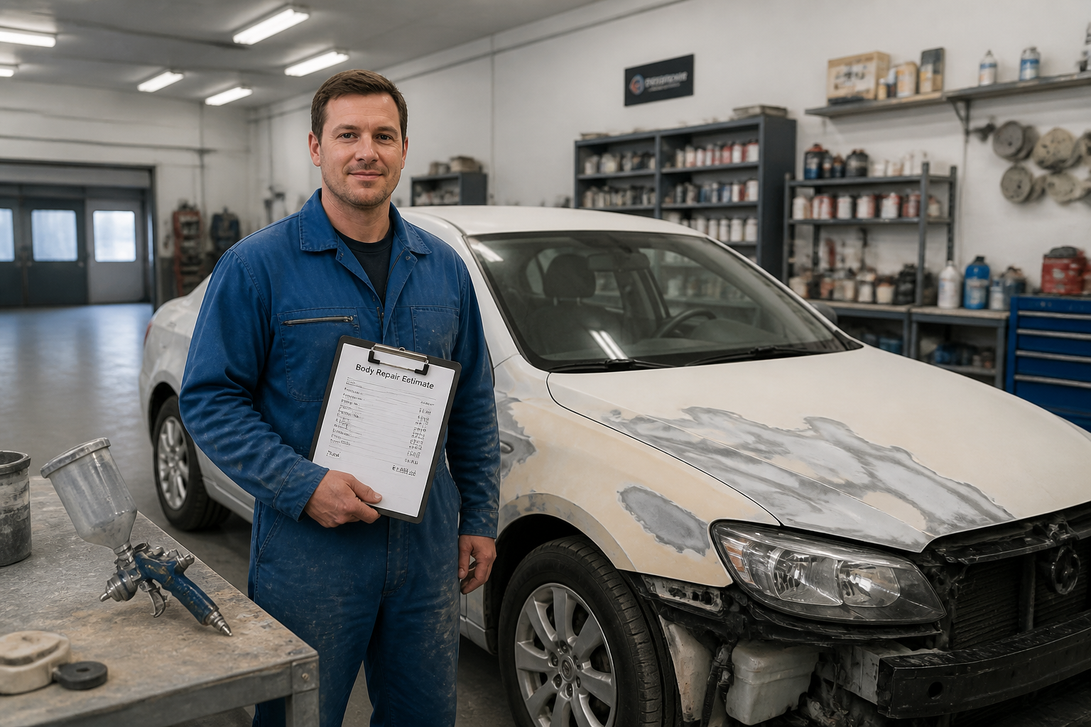 Peinture voiture : les vrais tarifs pour une carrosserie complète