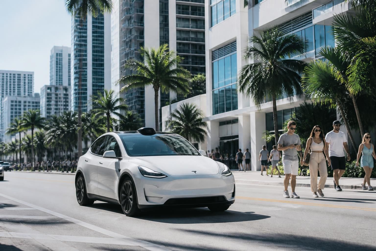 découvrez le nouveau service de robotaxis tesla désormais opérationnel à miami, offrant des trajets autonomes innovants pour une mobilité urbaine futuriste.