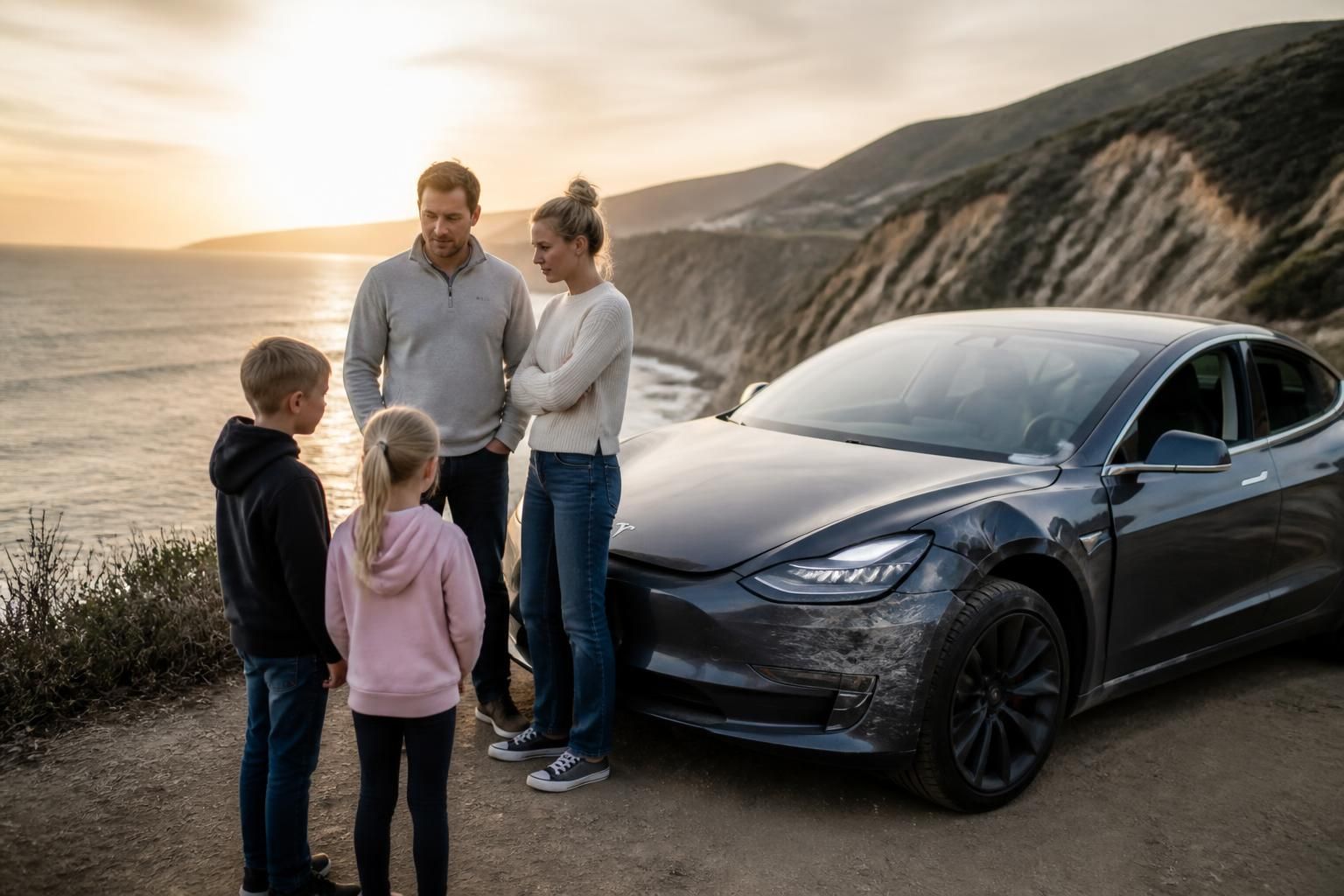 les accusations contre un médecin californien impliqué dans un accident de tesla au bord d'une falaise avec sa famille ont été abandonnées, apportant un dénouement à cette affaire médiatisée.