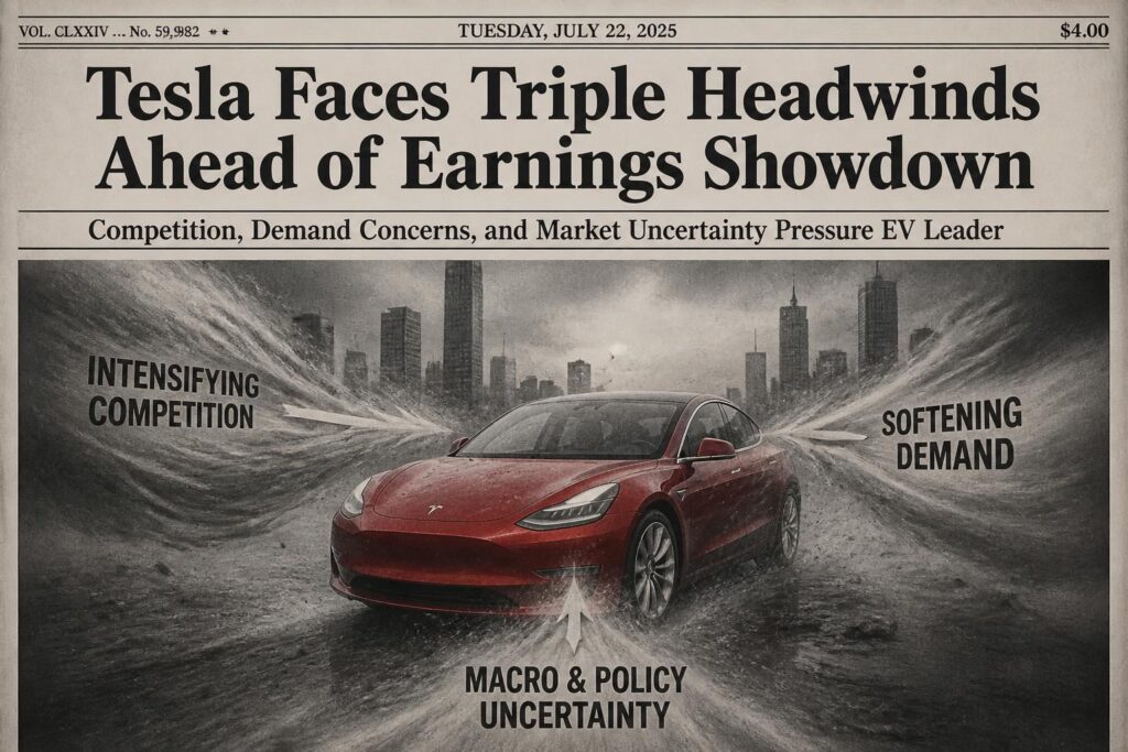 tesla fait face à trois défis majeurs qui pourraient impacter ses résultats financiers à venir. analyse des vents contraires avant la publication officielle des chiffres.