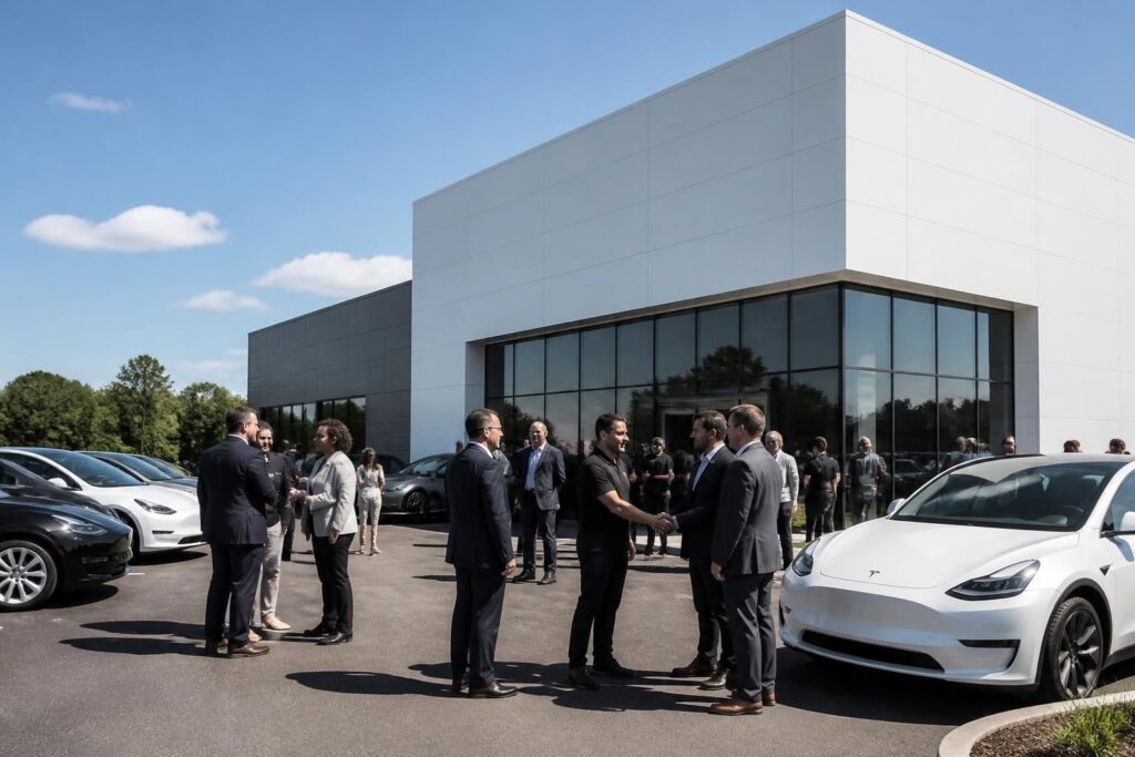 tesla ouvre son deuxième centre de service en alabama, offrant aux clients un support étendu et des services de maintenance de qualité pour leurs véhicules électriques.