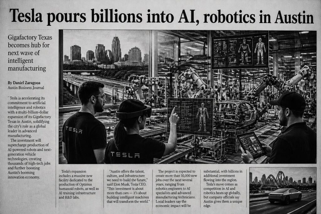 découvrez comment l'investissement massif de tesla dans l'ia et la robotique pourrait transformer l'économie et l'innovation à austin.