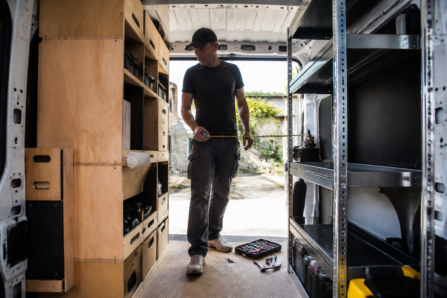 Aménagement utilitaire : bois ou métal, que choisir pour votre fourgon