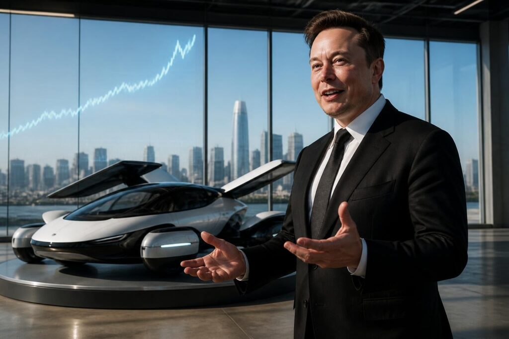 le cours de l’action tesla augmente suite aux annonces de musk sur le développement d’un roadster 'volant', suscitant l’enthousiasme des investisseurs et des passionnés d’innovation automobile.