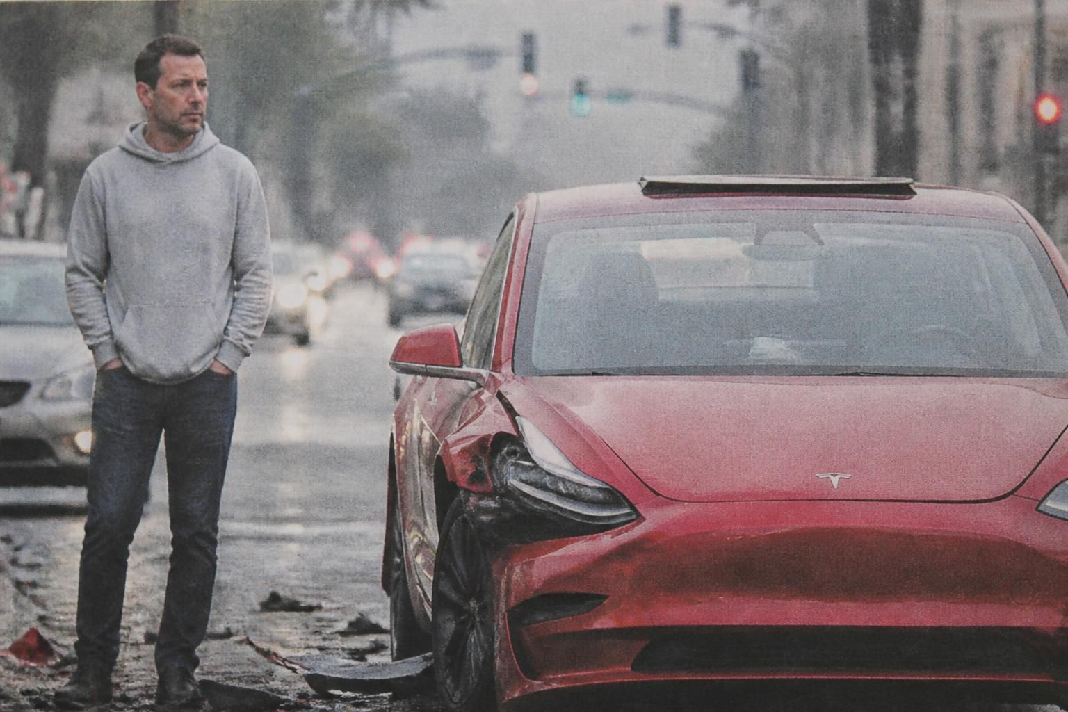 kyle shanahan, entraîneur des 49ers, déclare que sa tesla était en mode autopilote lors de son accident, mais les circonstances exactes restent mystérieuses.