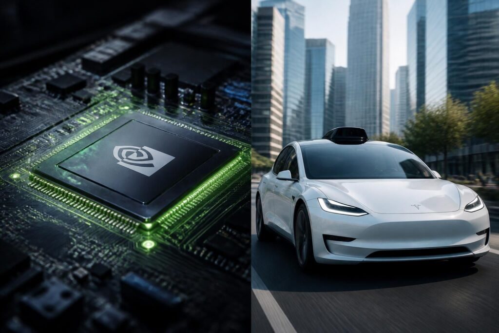 découvrez pourquoi l'action tesla monte en flèche grâce à l'influence de nvidia et aux perspectives prometteuses des robo-taxis dans le secteur automobile.