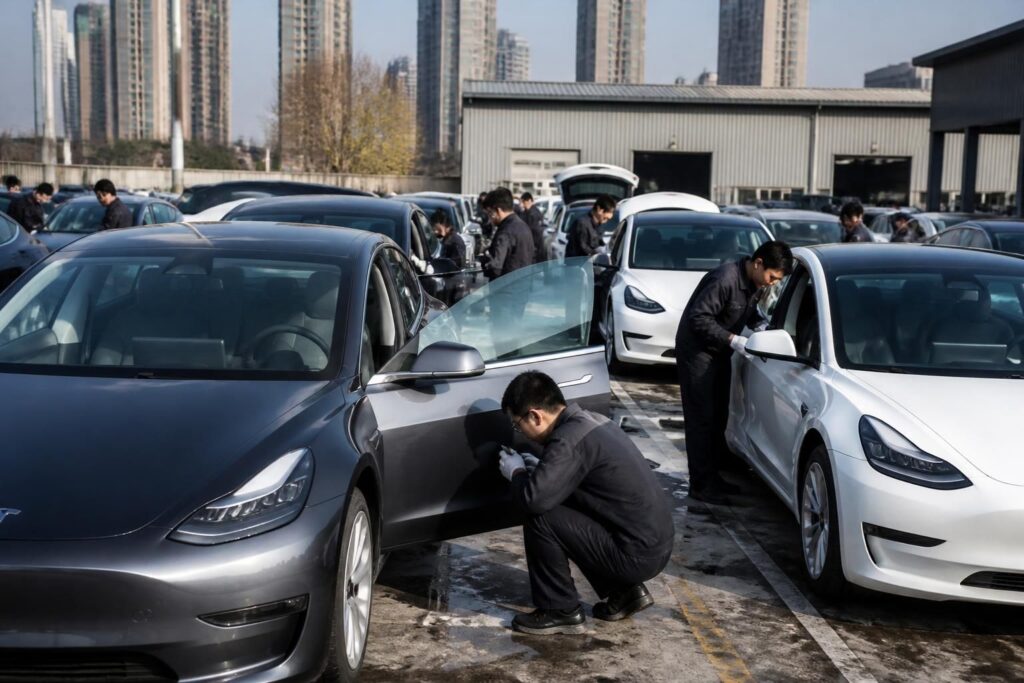 tesla et d'autres constructeurs rappellent plus de 4 millions de véhicules en chine en raison d'un problème lié aux portes dissimulées, affectant la sécurité des automobilistes.