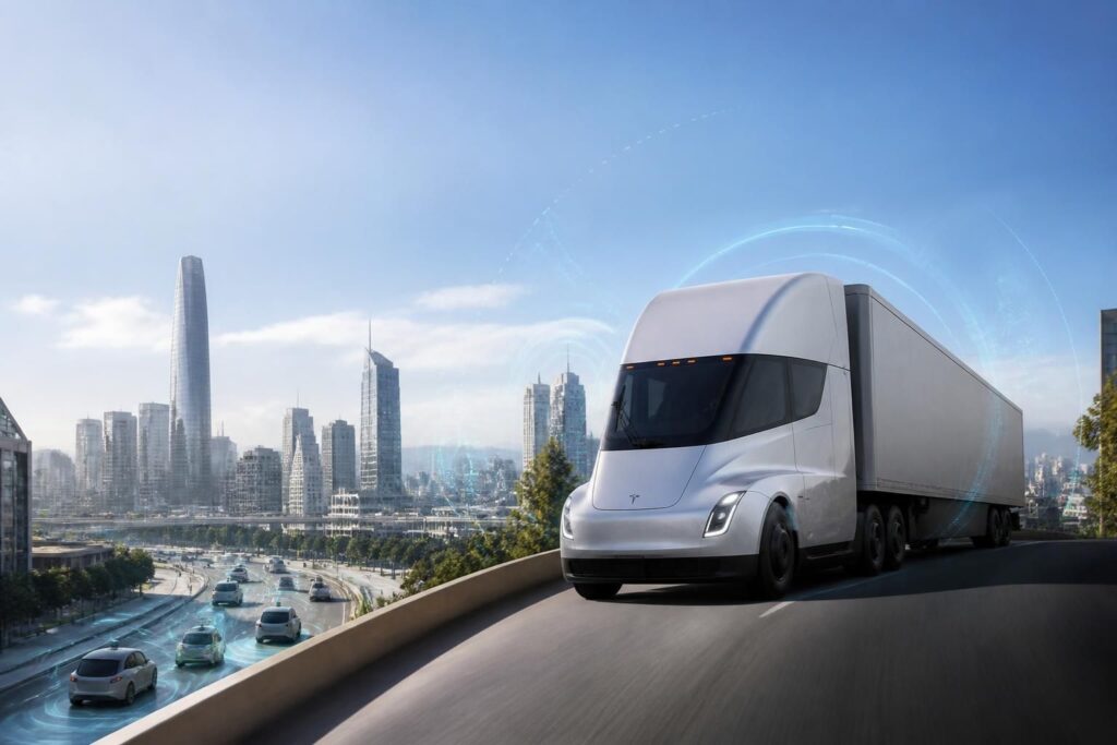 tesla progresse de 3,6 % en bourse suite au lancement du semi et à l'accélération du déploiement de ses robotaxis, renforçant ainsi sa position innovante dans le secteur automobile.