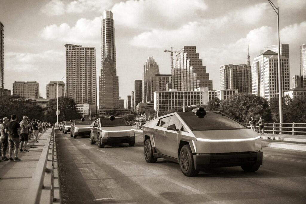 tesla accélère le déploiement de son service cybercab en réalisant des tests à austin, renforçant ainsi son avance dans la mobilité autonome.