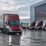 l’action tesla reste 25 % sous son plus haut historique alors que les premières livraisons du camion électrique semi commencent.